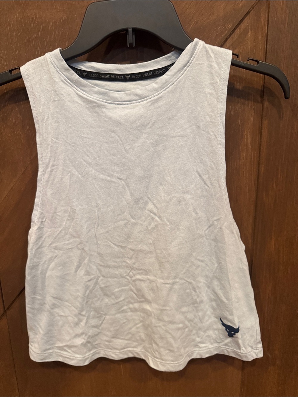 Women’s iron Paradise under armour Light Blue Muscle Tank